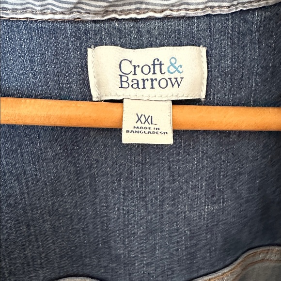 Croft & Barrow Blue Denim Jacket XXL - Picture 2 of 4